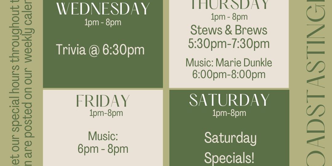 Highroads Tasting Room - This Weeks Events - Clayton, GA